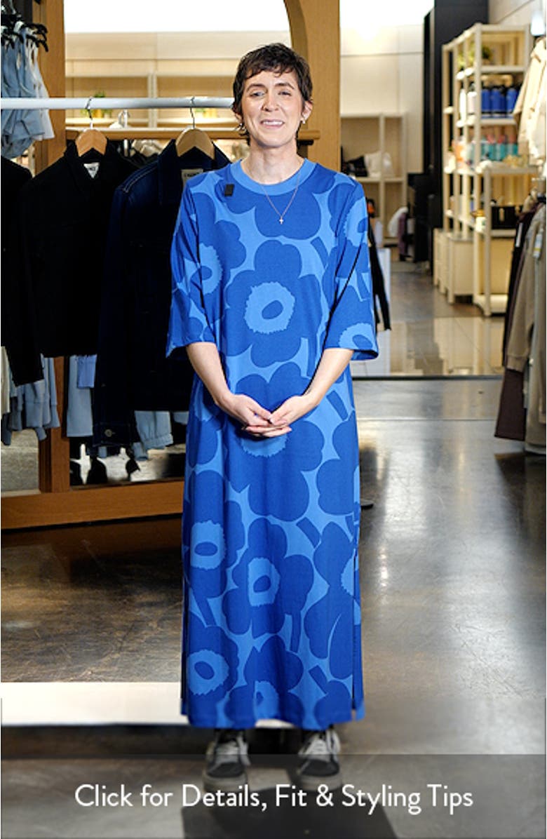 Midia Unikko Relaxed Fit Cotton T-Shirt Dress, sales video thumbnail