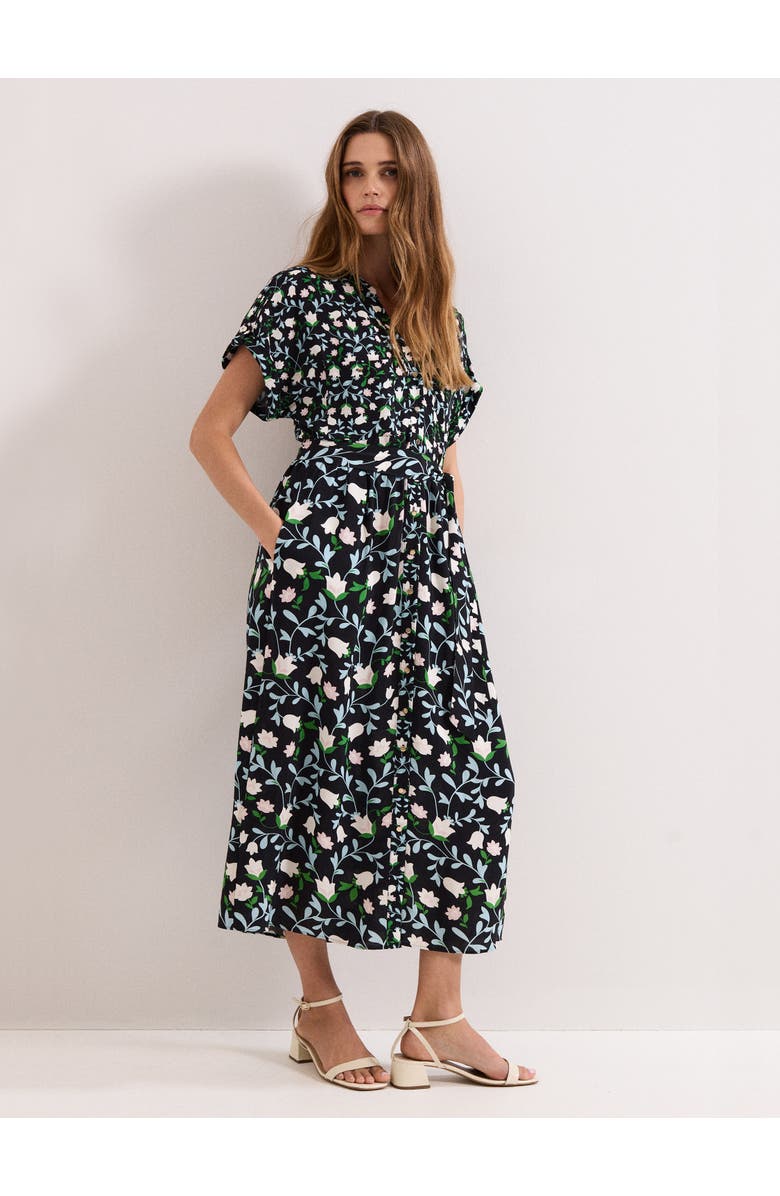 Phase Eight Luisa Floral Dress, Main, color, Black Multi