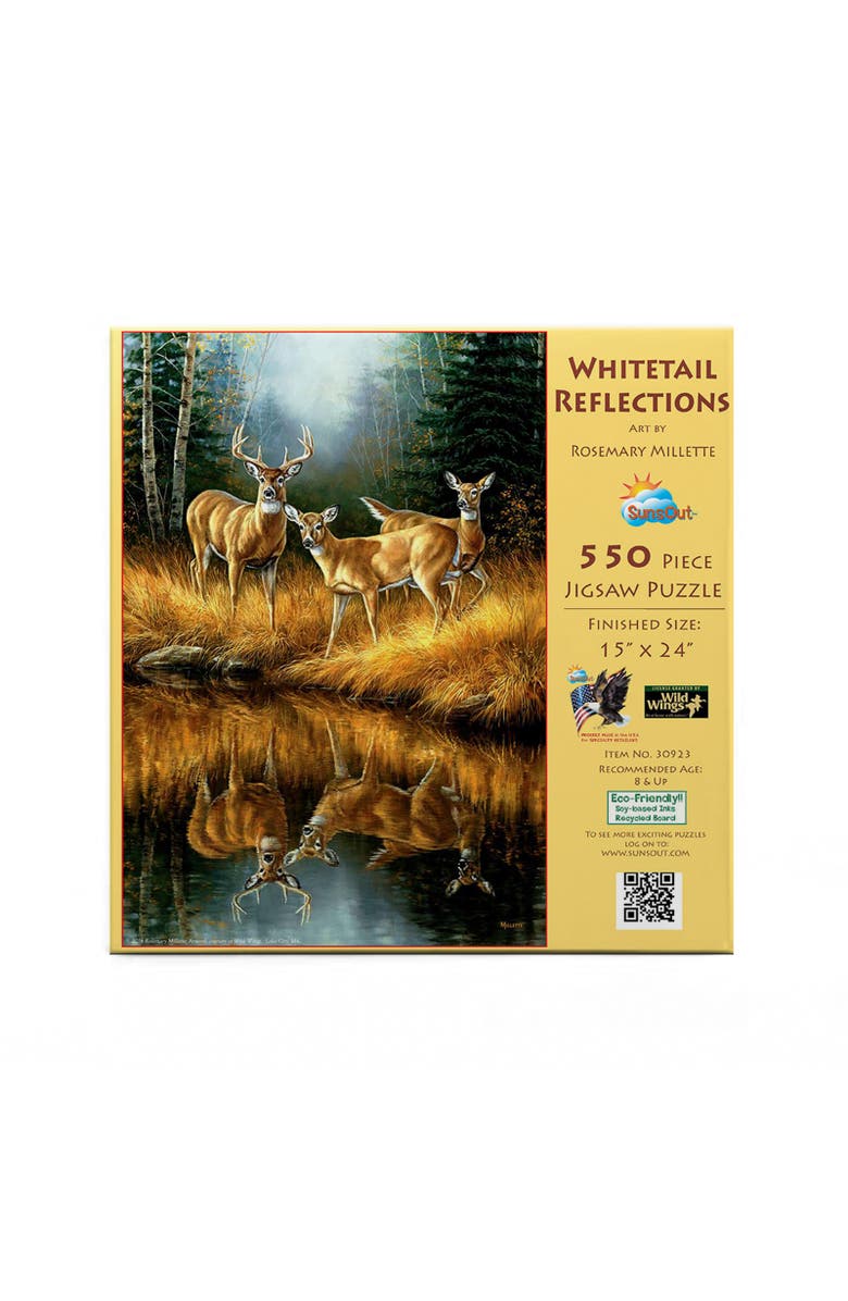 Sunsout Whitetail Reflections 550 piece Jigsaw Puzzle for Adults, Alternate, color, Multicolor