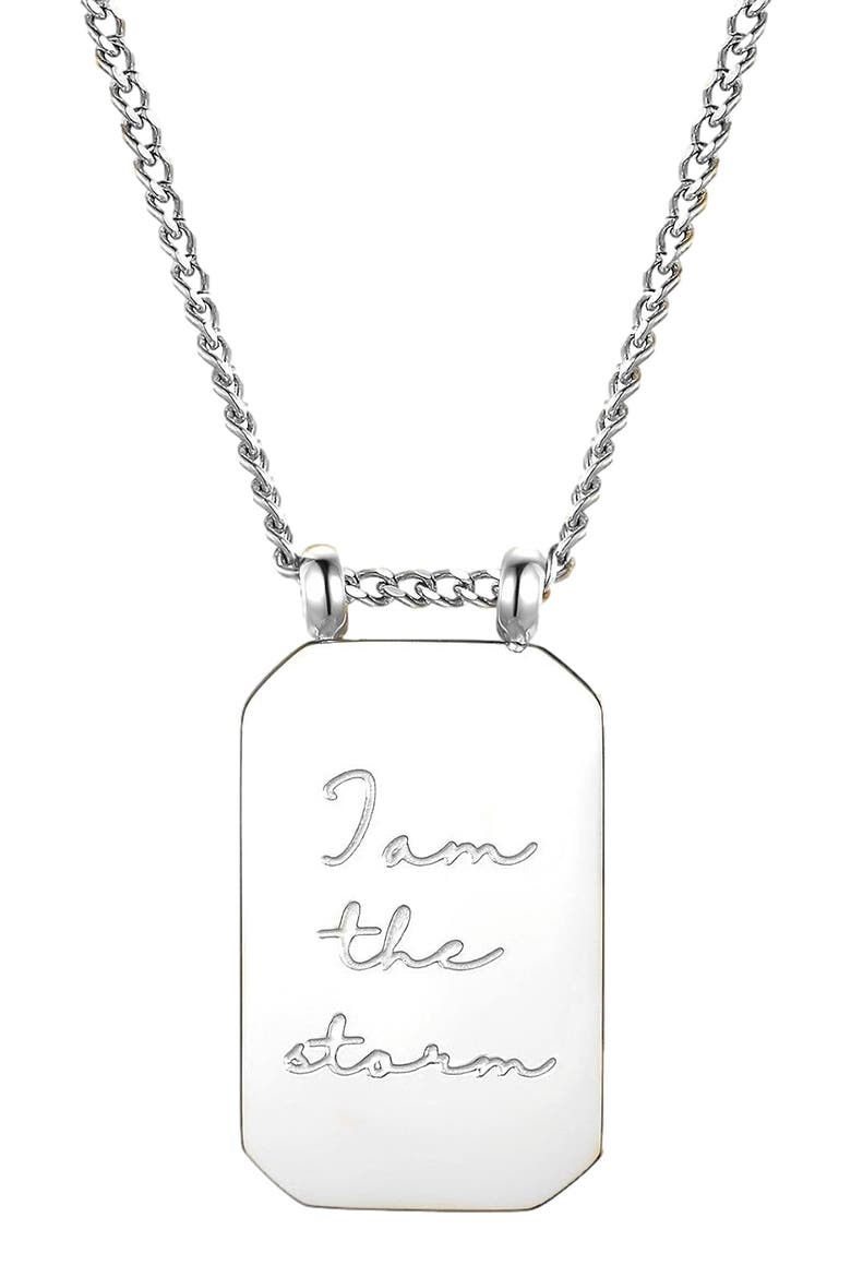 I Am The Storm - Necklace, Main, color, Silver