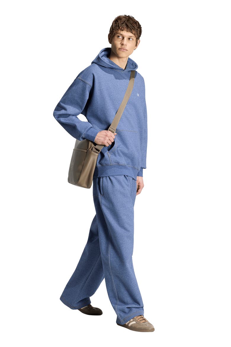 Trefoil Essentials Fleece Sweatpants, Alternate, color, CREW BLUE MEL