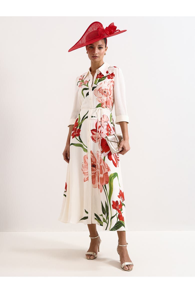 Anabella Shirt Dress, Main, color, Ivory