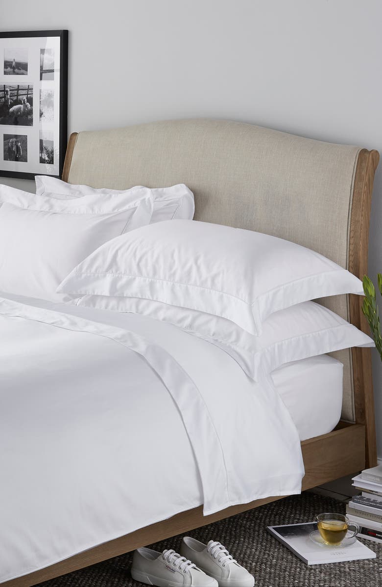 The White Company Egyptian Cotton Sateen Duvet Cover & Pillowcase Set, Main, color,
