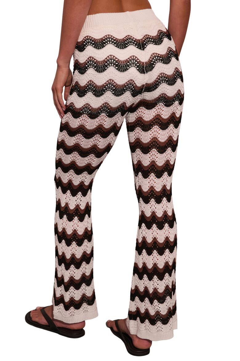 Zigzag Open Stitch Pants, Alternate, color, CREAM MULTI