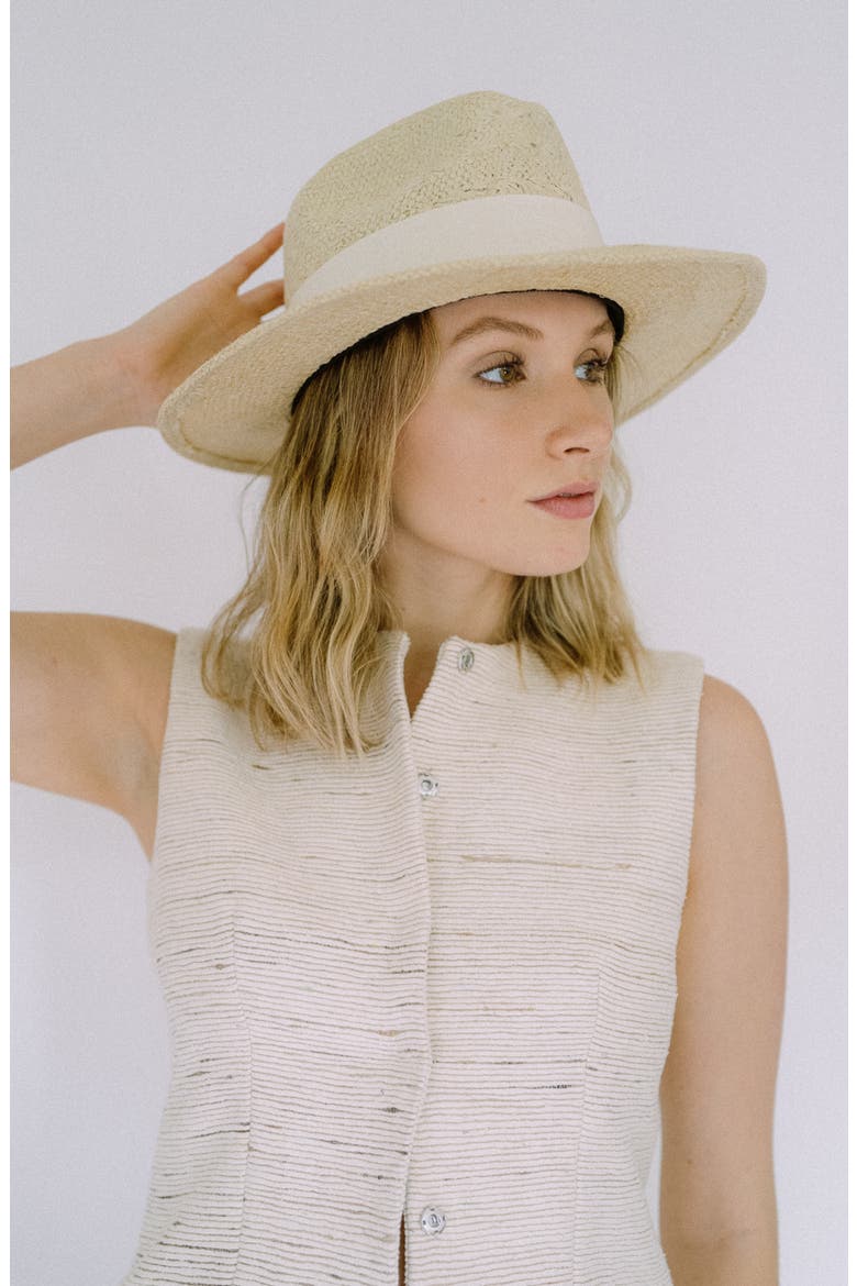 Panama Straw Hat, Alternate, color, WHITE