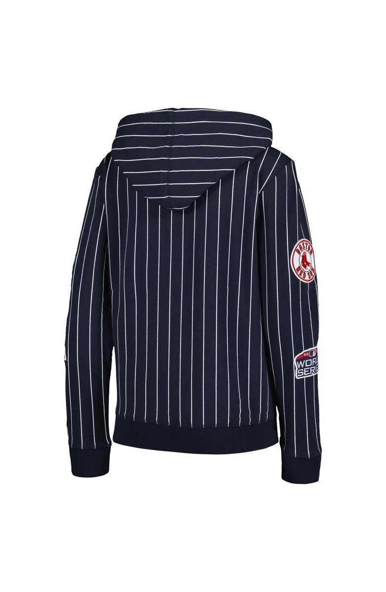 New Era Women's New Era Navy Boston Red Sox Pinstripe Tri-Blend Full-Zip Jacket, Alternate, color, Navy
