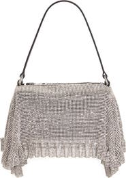 Alexander Wang Divina Crystal Mesh Pochette Top Handle Bag