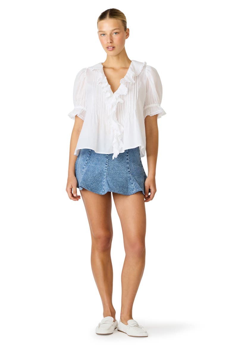 Lyric Ruffle Top, Alternate, color, ANTIQUE