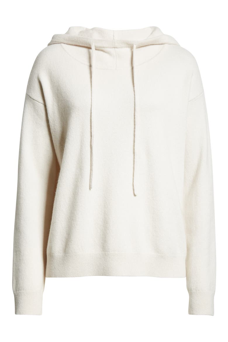 Cashmere Blend Hoodie, Alternate, color, IVORY SAND