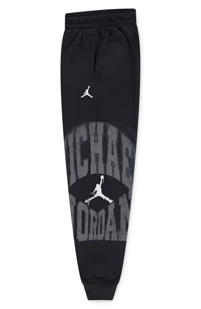 Jordan Kids' Jumpman Fleece Graphic Joggers, Alternate, color, Black