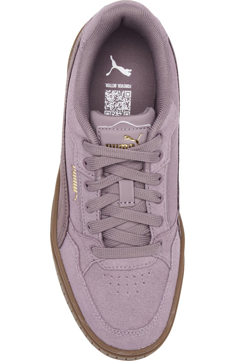PUMA Karmen II Idol Platform Sneaker, Alternate, color, Plum Jam/ Raisin/ Puma Gold