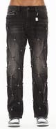 Cult of Individuality Tufted High Waist Baggy Wide Leg Jeans
