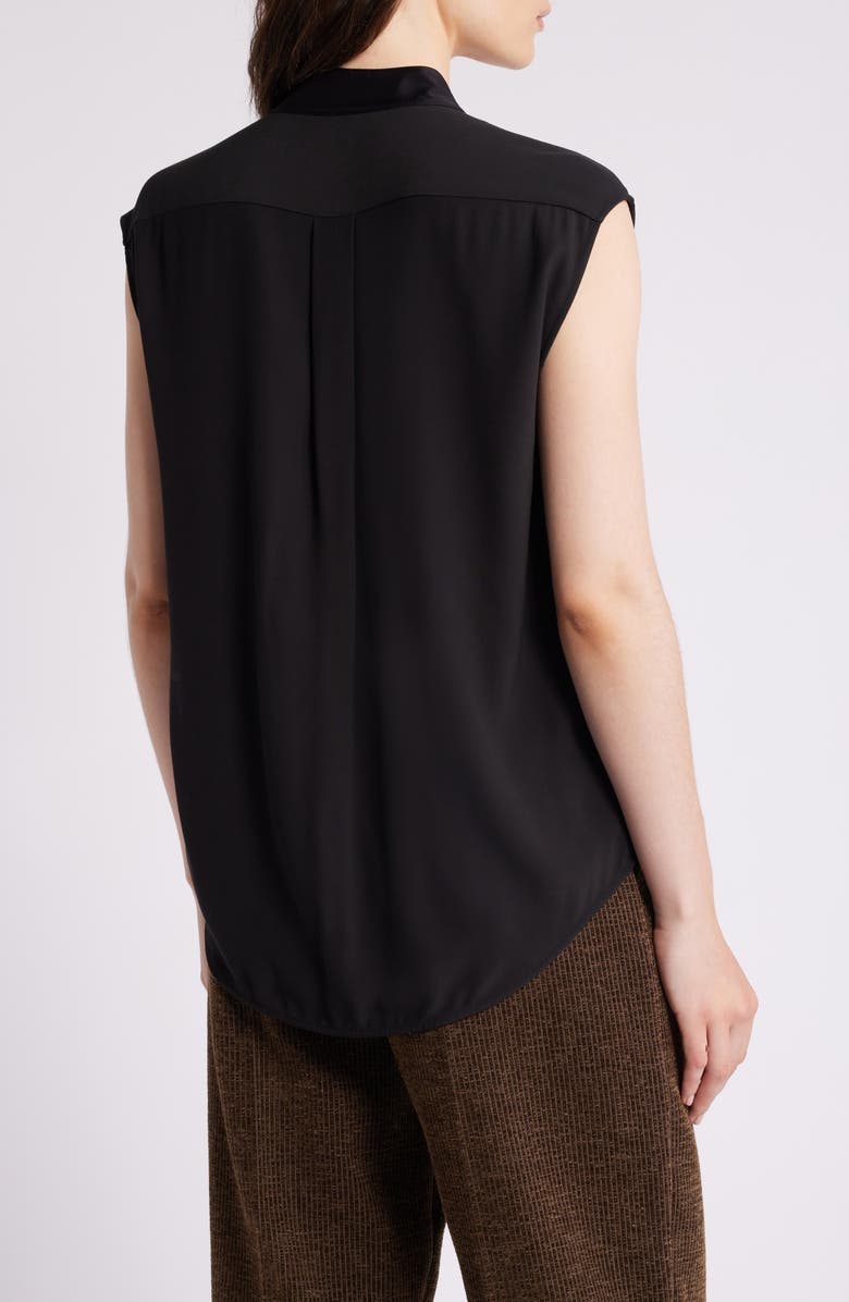 BOSS Bonelia Front Wrap Top, Alternate, color, Black