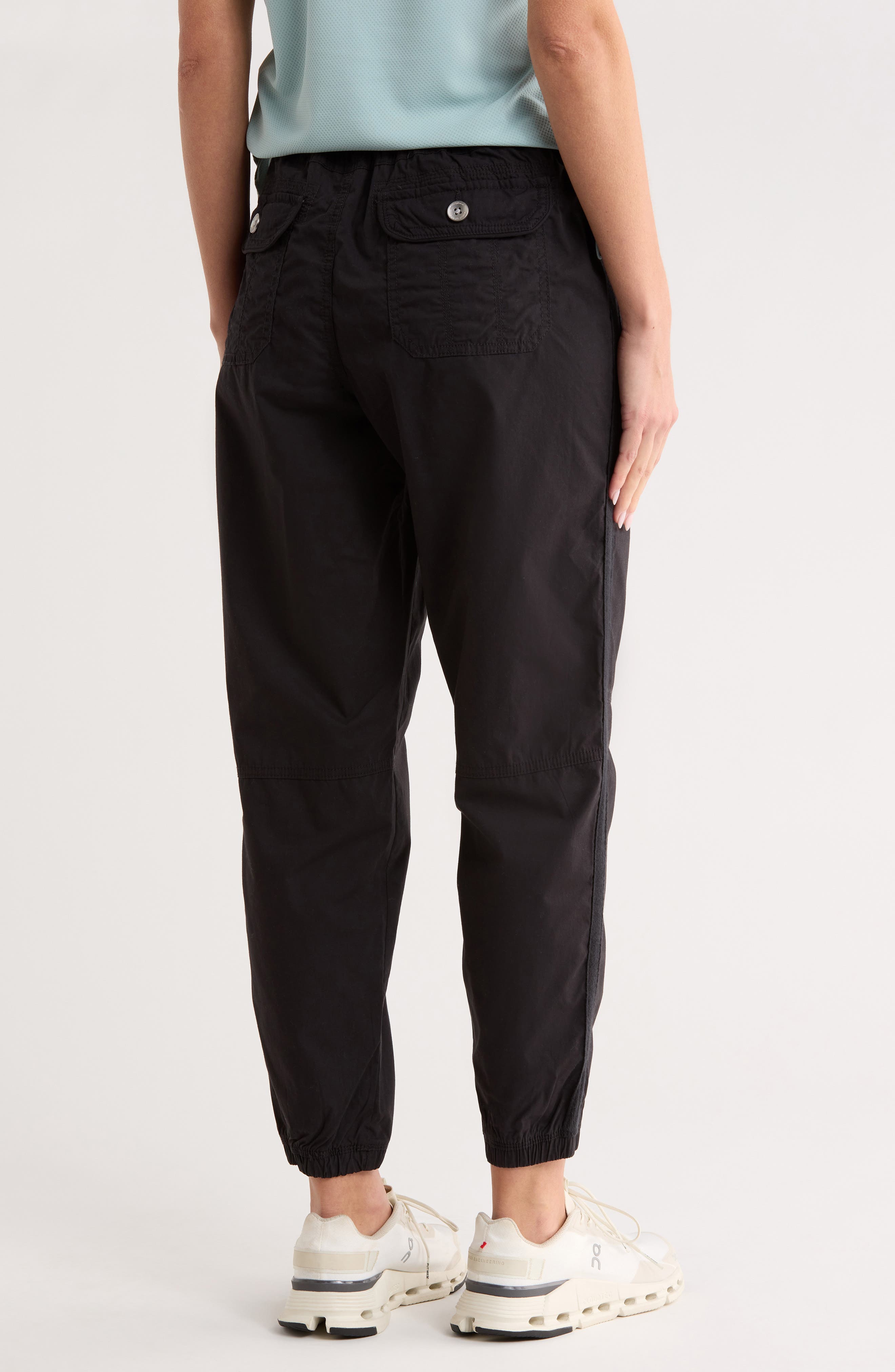 Drawcord Waist Cotton Cargo Joggers - image 2