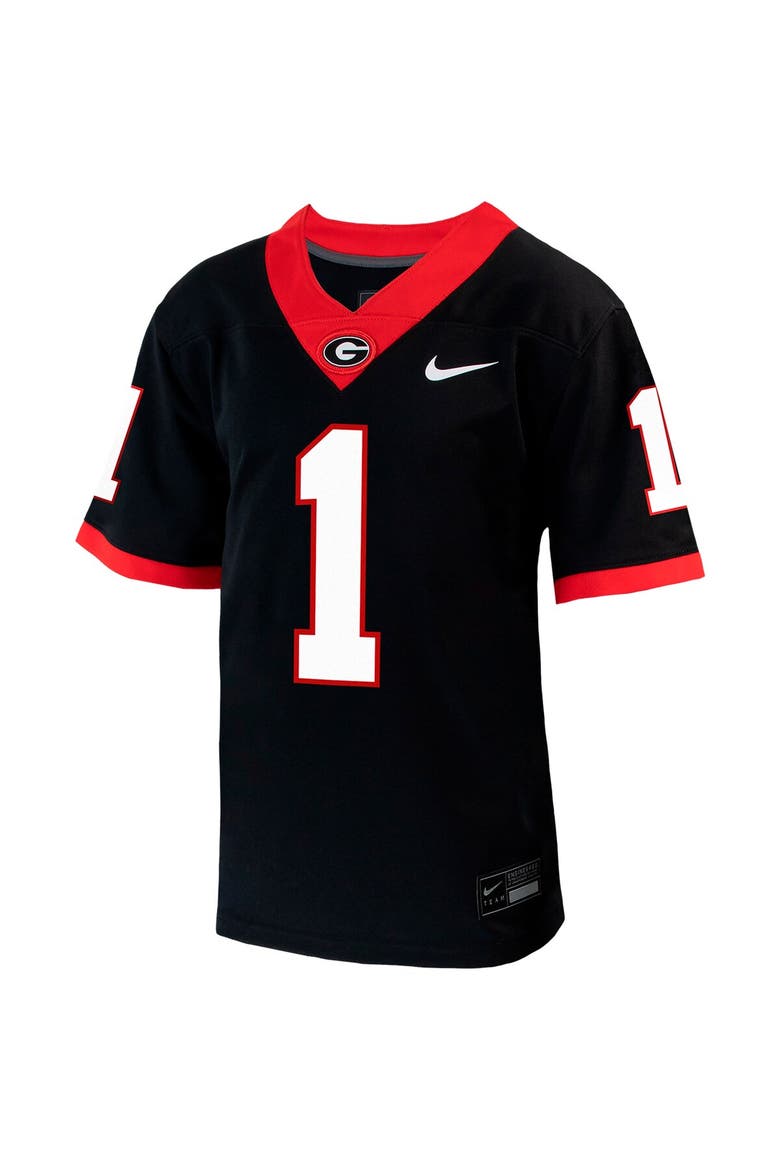 Preschool Nike Black Georgia Bulldogs Untouchable Replica Football Jersey, Alternate, color, Black