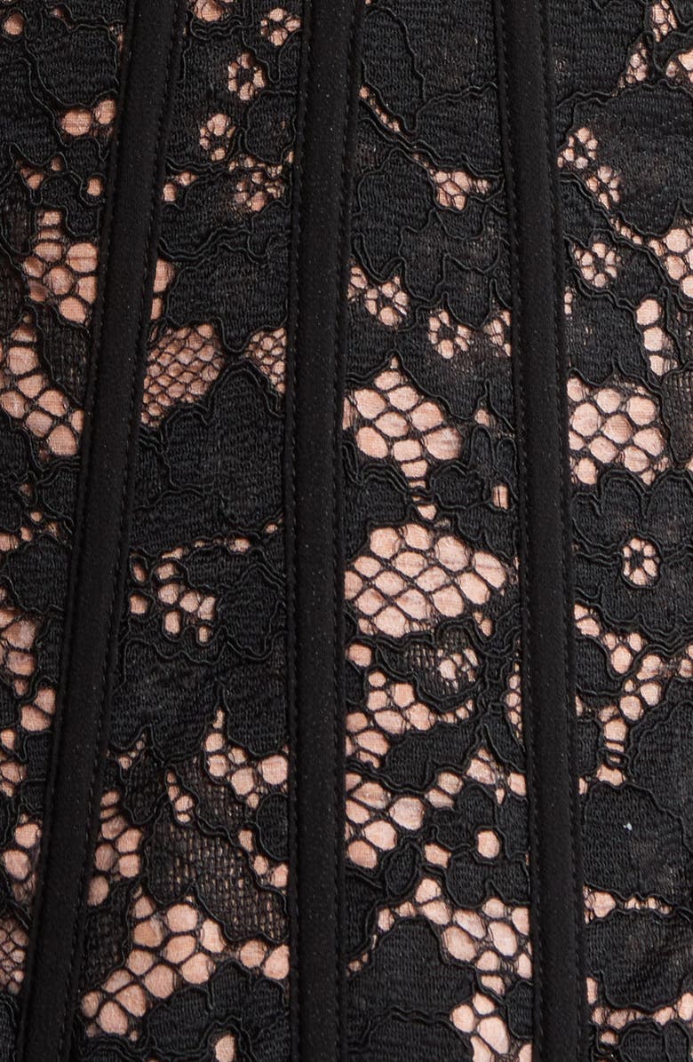 HOUSE OF CB Solaine Lace Corset Top, Alternate, color, Black