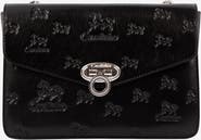 Cavalinho Cavalo Lusitano 260 Embossed Leather Shoulder Bag
