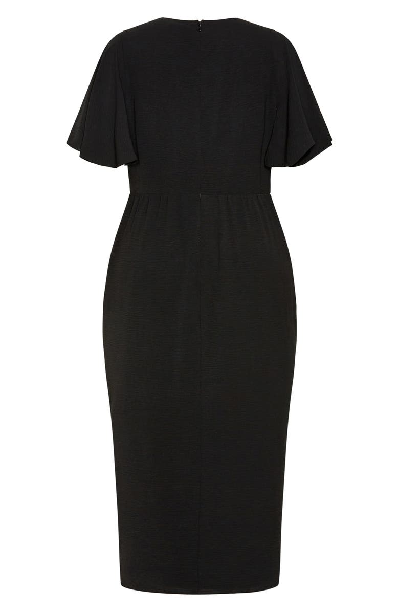 City Chic Braelynn High-Low Maxi Dress, Alternate, color, Black