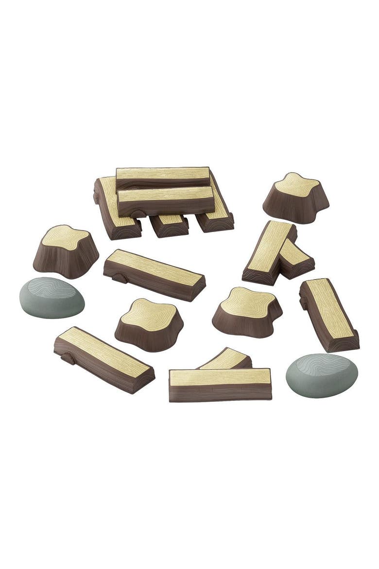 Timber Trail Stepping Logs Set - 16 Pieces, Main, color, Multicolored