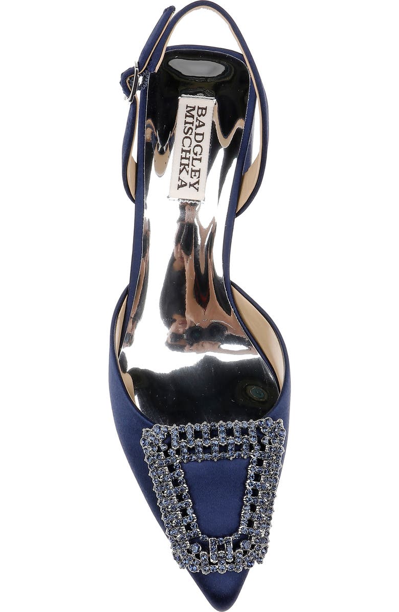 Badgley Mischka Collection Emmie Pointed Toe Slingback Pump, Alternate, color,