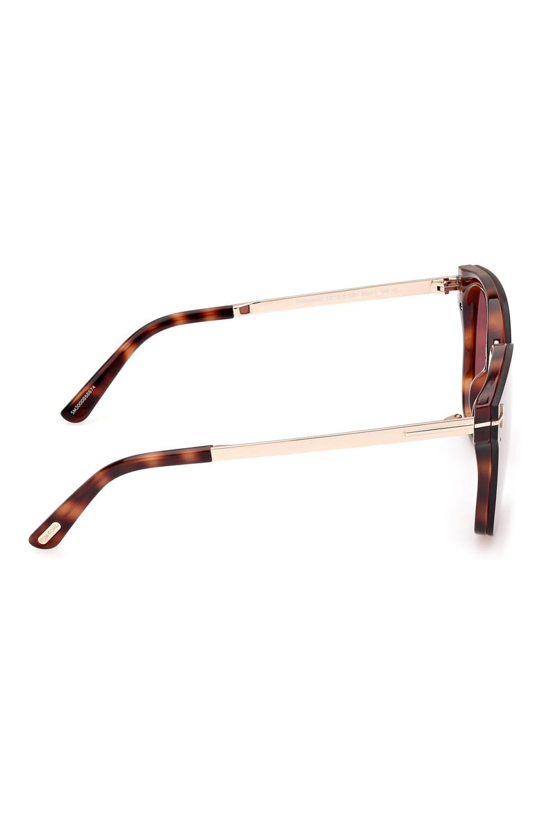 Philippa 68mm Gradient Square Sunglasses, Alternate, color, DARK HAVANA / VIOLET