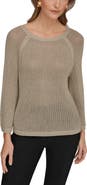 Donna Karan New York Metallic Sheer Sweater