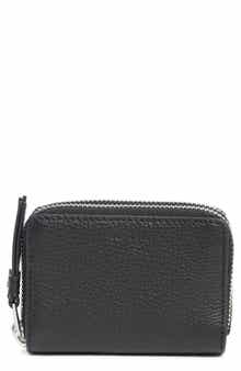 AllSaints Fetch Leather Card Wallet