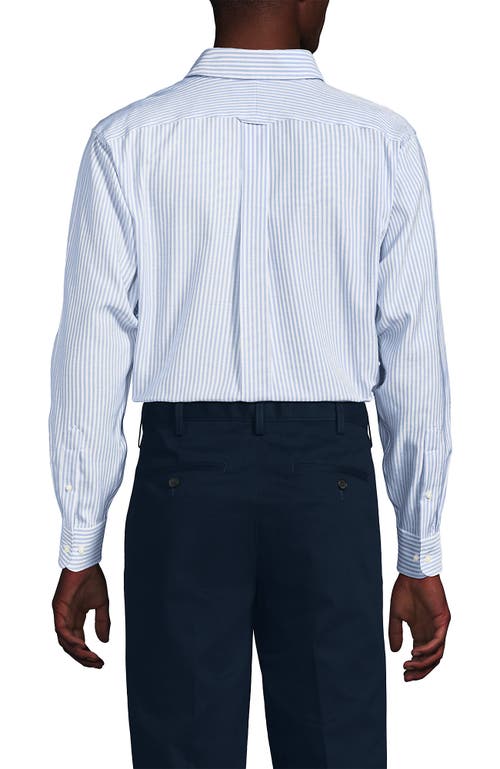Lands' End Big And Tall Traditional Fit Pattern No Iron Supima Oxford Dress Shirt In Multi