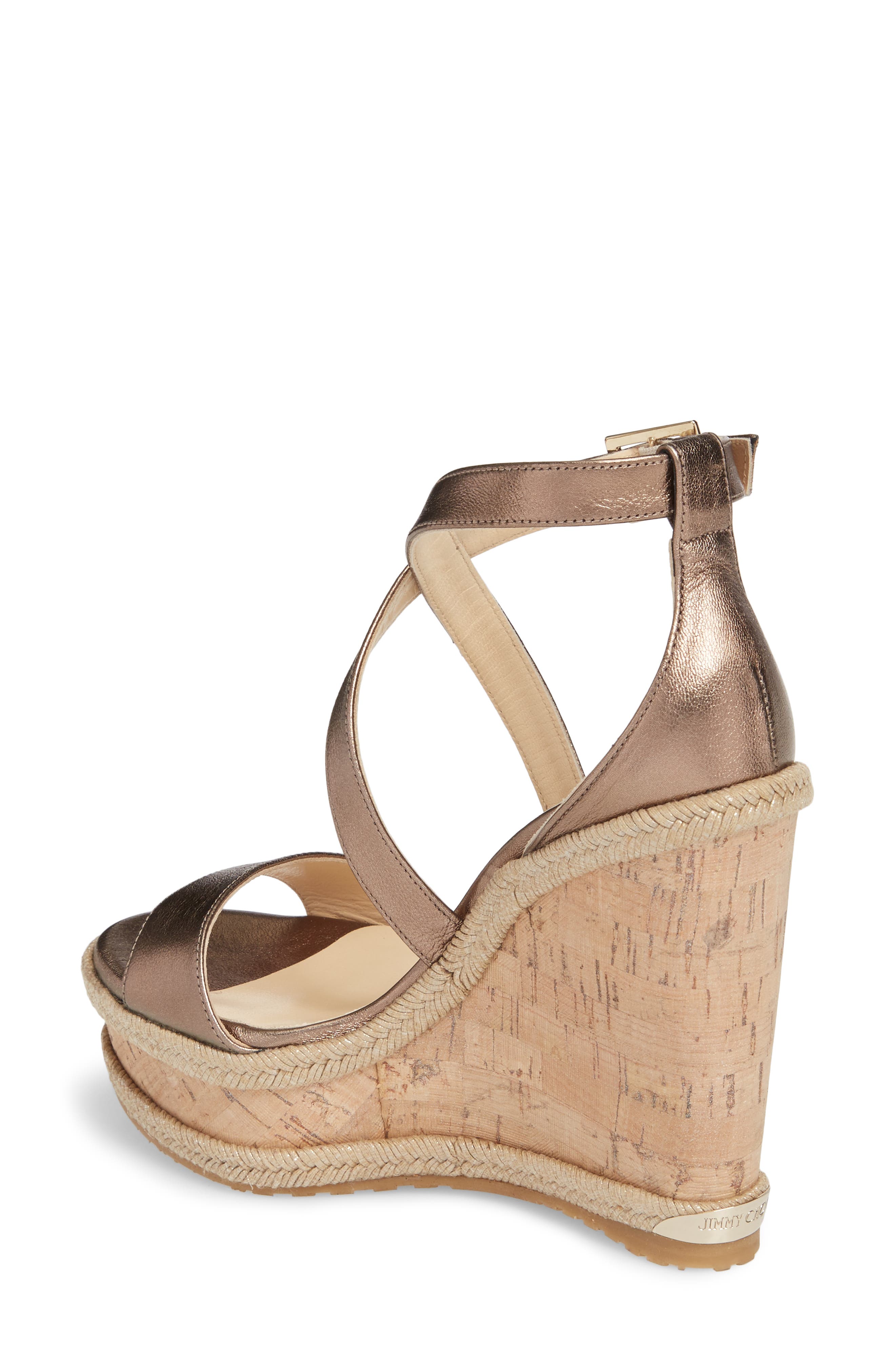 Jimmy Choo Portia Wedge Platform Sandal, Alternate, color, 