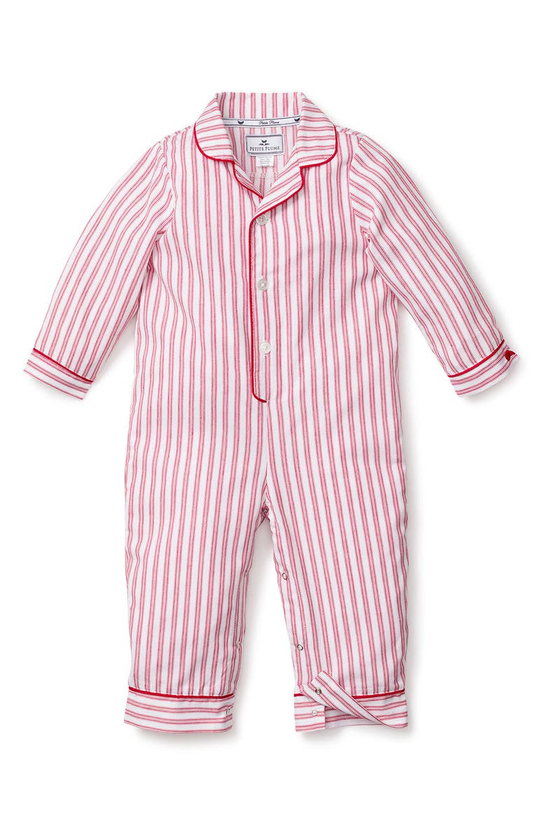 Petite Plume Stripe One-Piece Pajamas, Main, color,