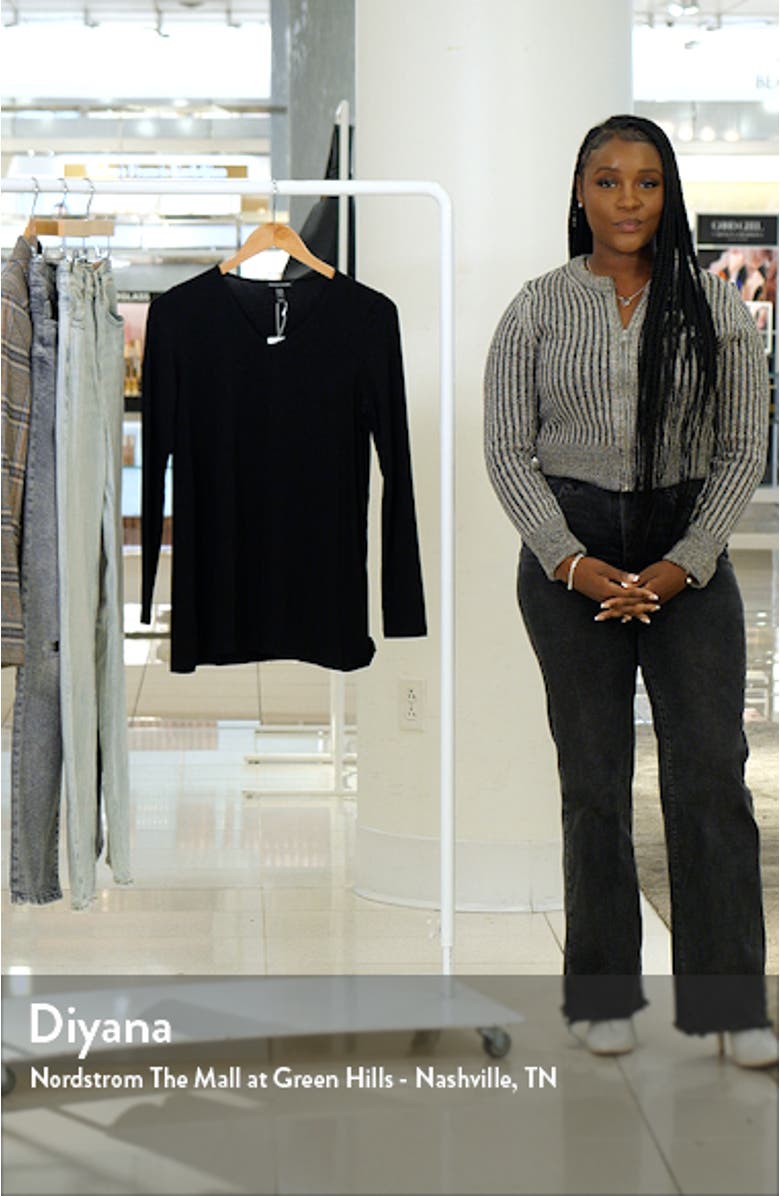 Long Sleeve V-Neck Tunic Top