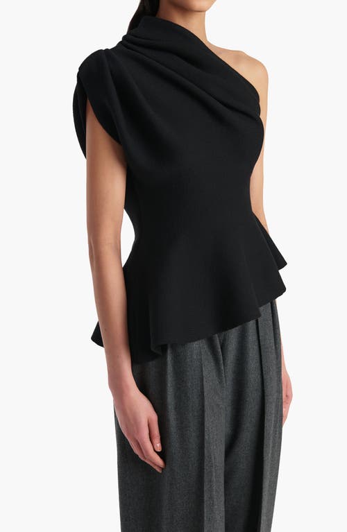 Khaite Aimee One-shoulder Top In Black