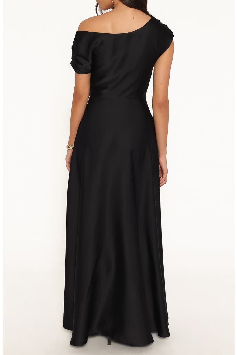 Alyce Asymmetrical Maxi Dress, Alternate, color, BLACK