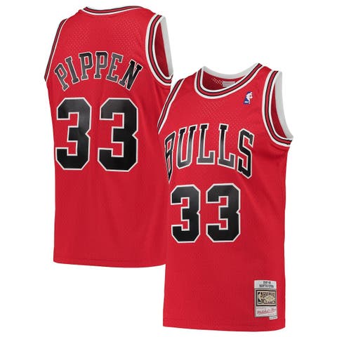 Men's Mitchell & Ness Scottie Pippen Red Chicago Bulls Hardwood Classics 1997-98 Swingman Jersey