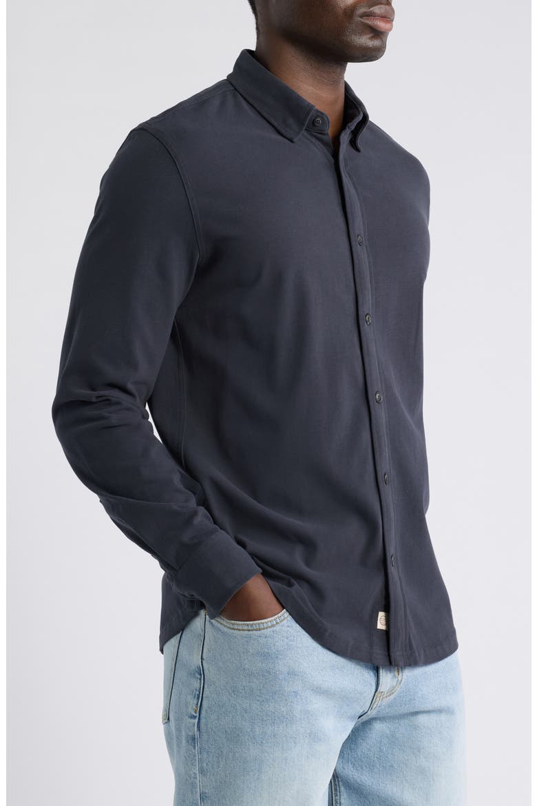 Luxe Jersey Shirt, Main, color, ASPHALT