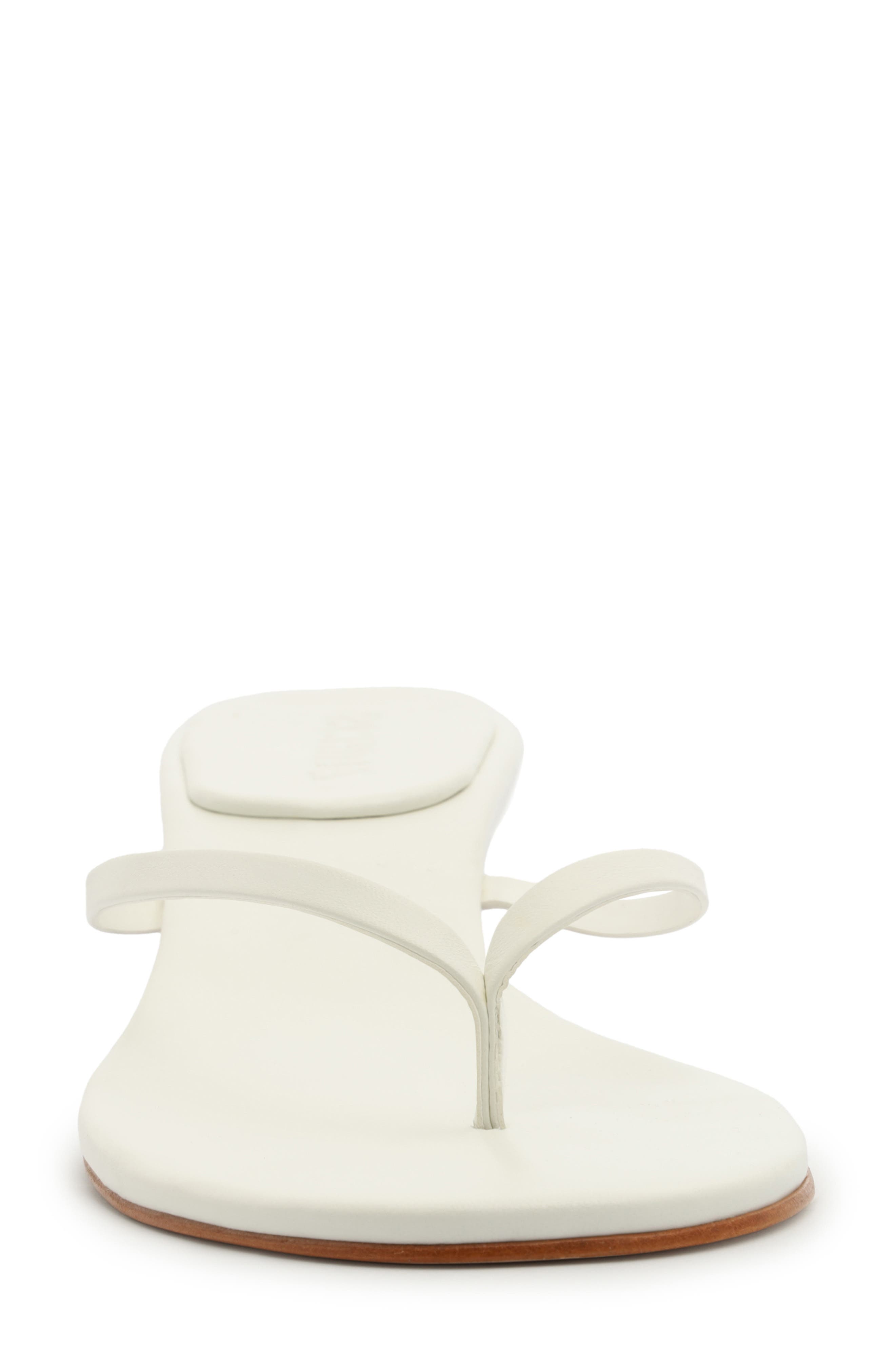 Schutz Carolyn Kitten Heel Sandal, Alternate, color, White