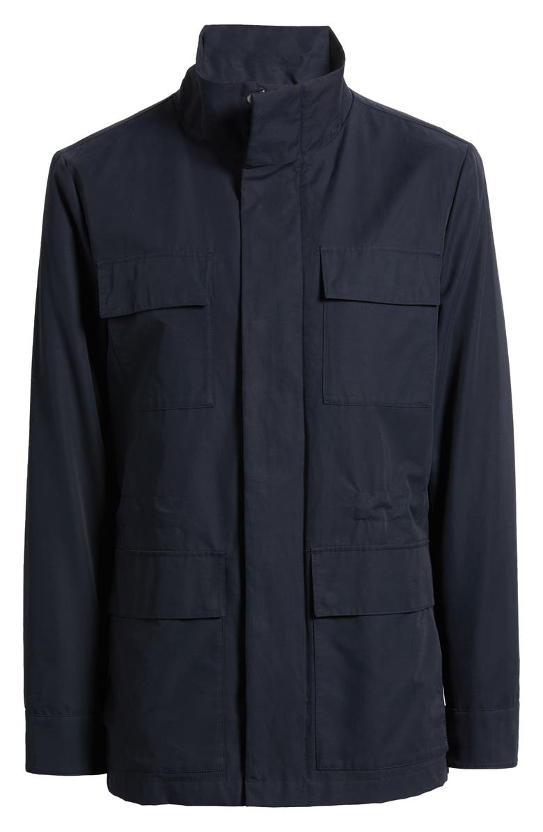 Jack Victor Jonte Field Water Repellent Raincoat, Alternate, color, Navy