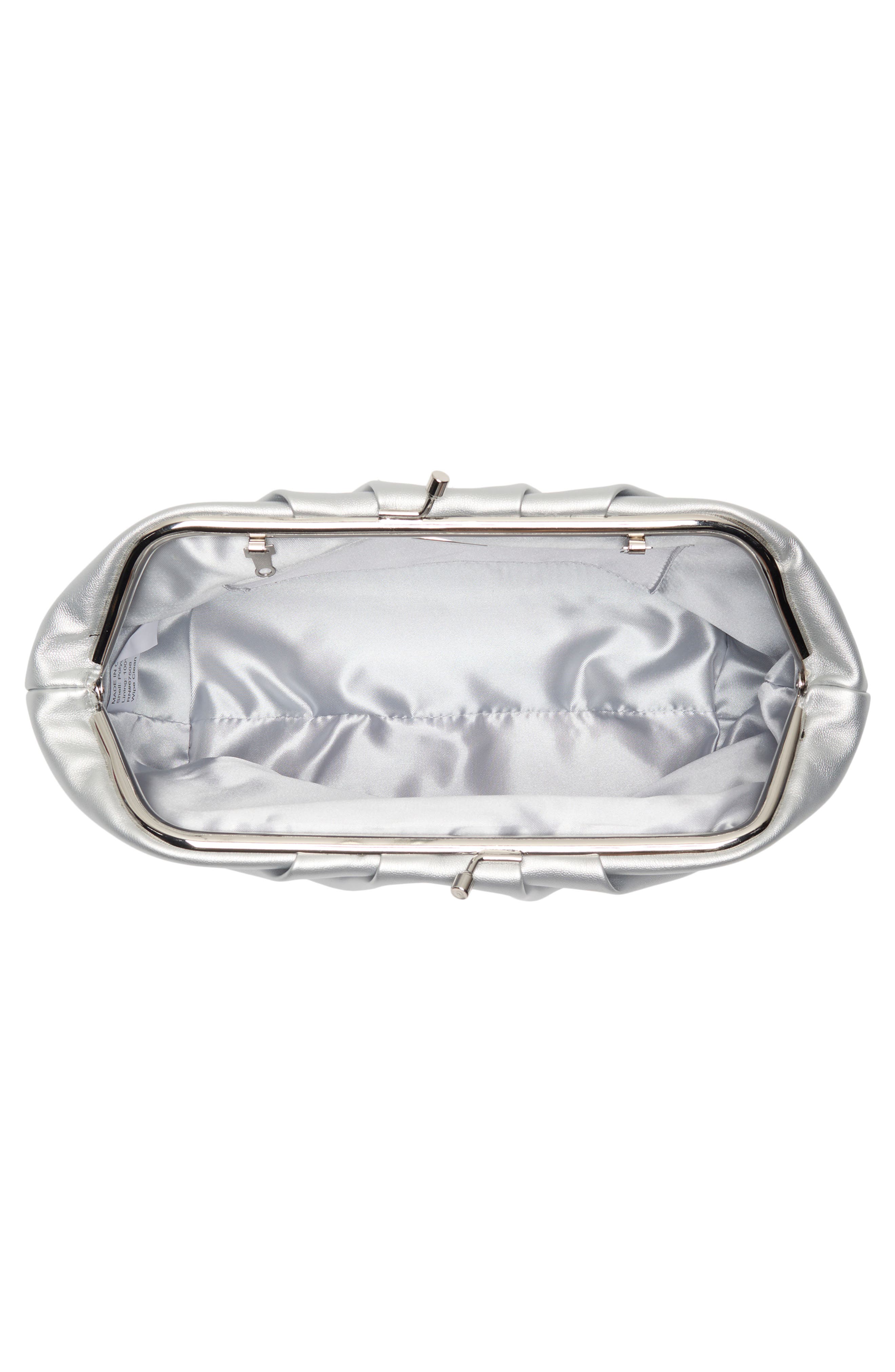 Pleated Frame Clutch, Alternate, color, STONE