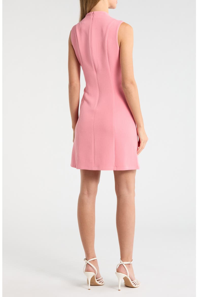 Mock Neck Extender Shoulder Pocket A-Line Dress, Alternate, color, CONFETTI PINK