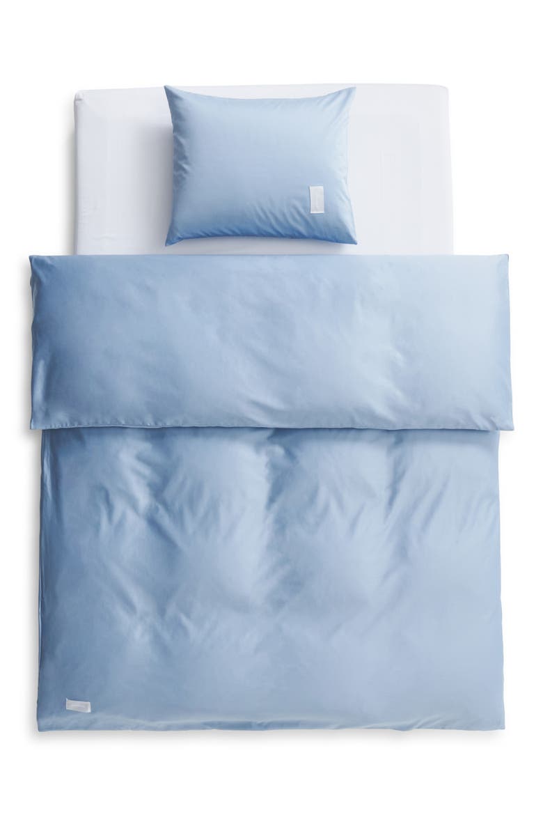 Pure Sateen Duvet Cover, Alternate, color, HAZE BLUE