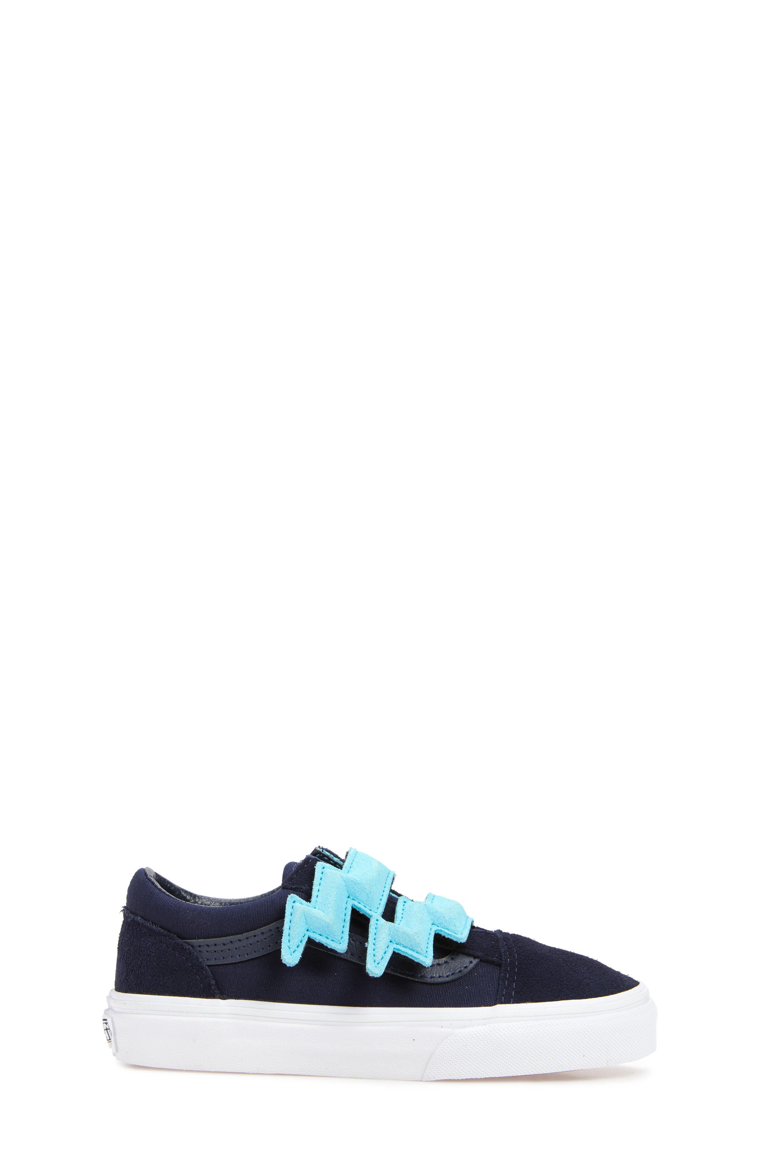 Vans Kids
 Old Skool Bolt Glow in the Dark Sneaker, Alternate, color, Glow Summer Nights Navy