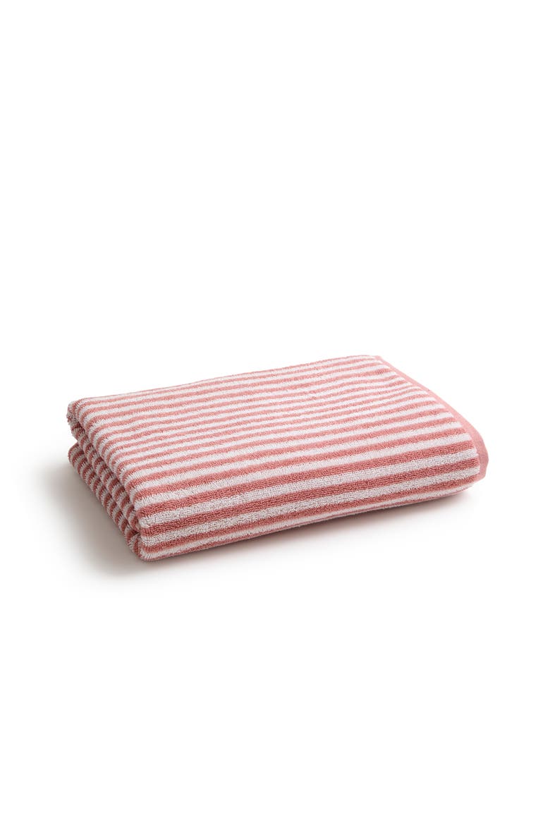 Portobello Stripe Coastal Inspired Hand Towels, Main, color, Rose