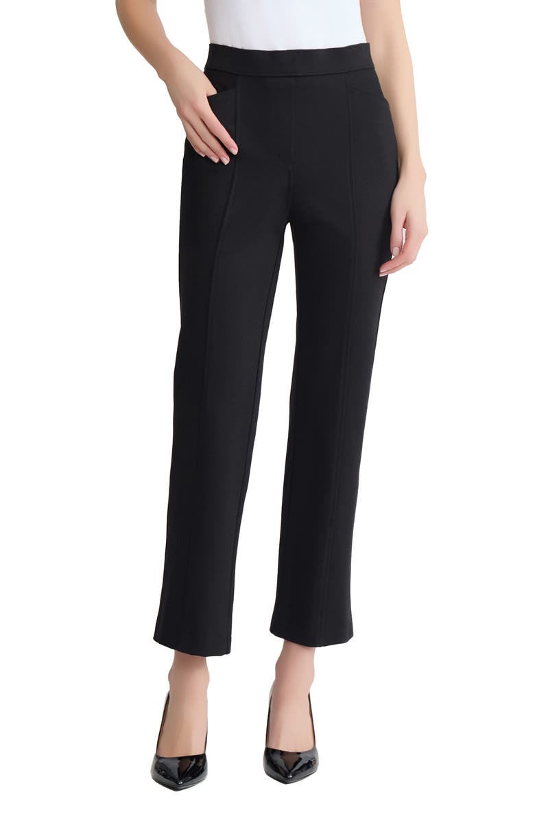 Jones New York Pintuck Pull-On Straight Leg Ankle Pants, Main, color, 