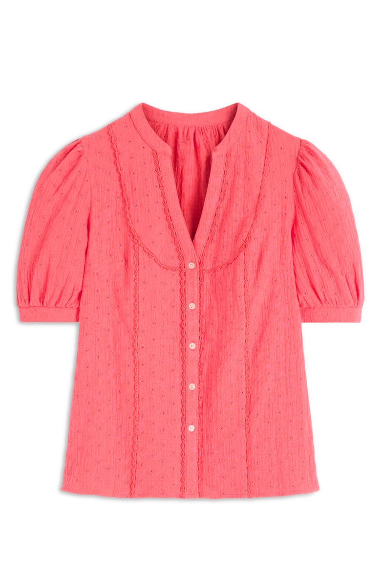 Boden Eyelet Embroidery Woven Shirt, Alternate, color, Porcelain Rose