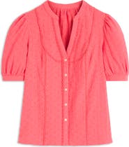 Boden Eyelet Embroidery Woven Shirt