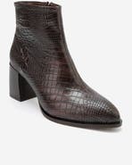 Prologue Shoes Lynda Block Heel Zip Boot