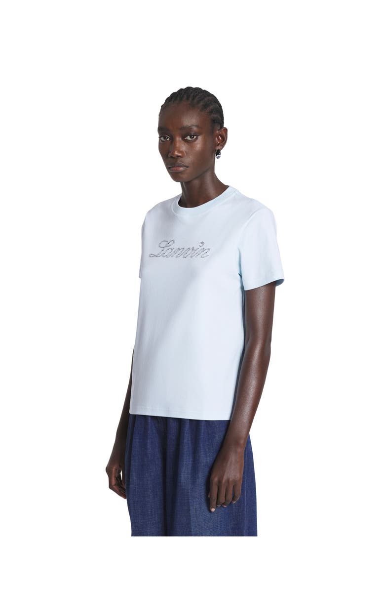 Lanvin Embroidered Sequin T-Shirt, Alternate, color, 