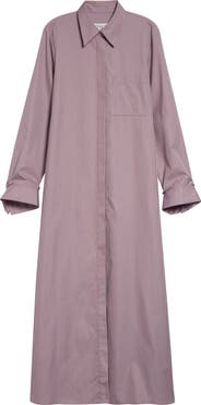 TWP Jennys Stripe Long Sleeve Cotton Shirtdress