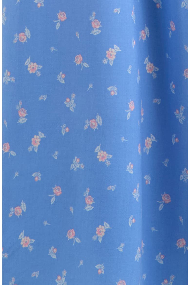 Kids' Flutter Sleeve Jumpsuit, Alternate, color, BLUE ROBBIA ROSEBUDS