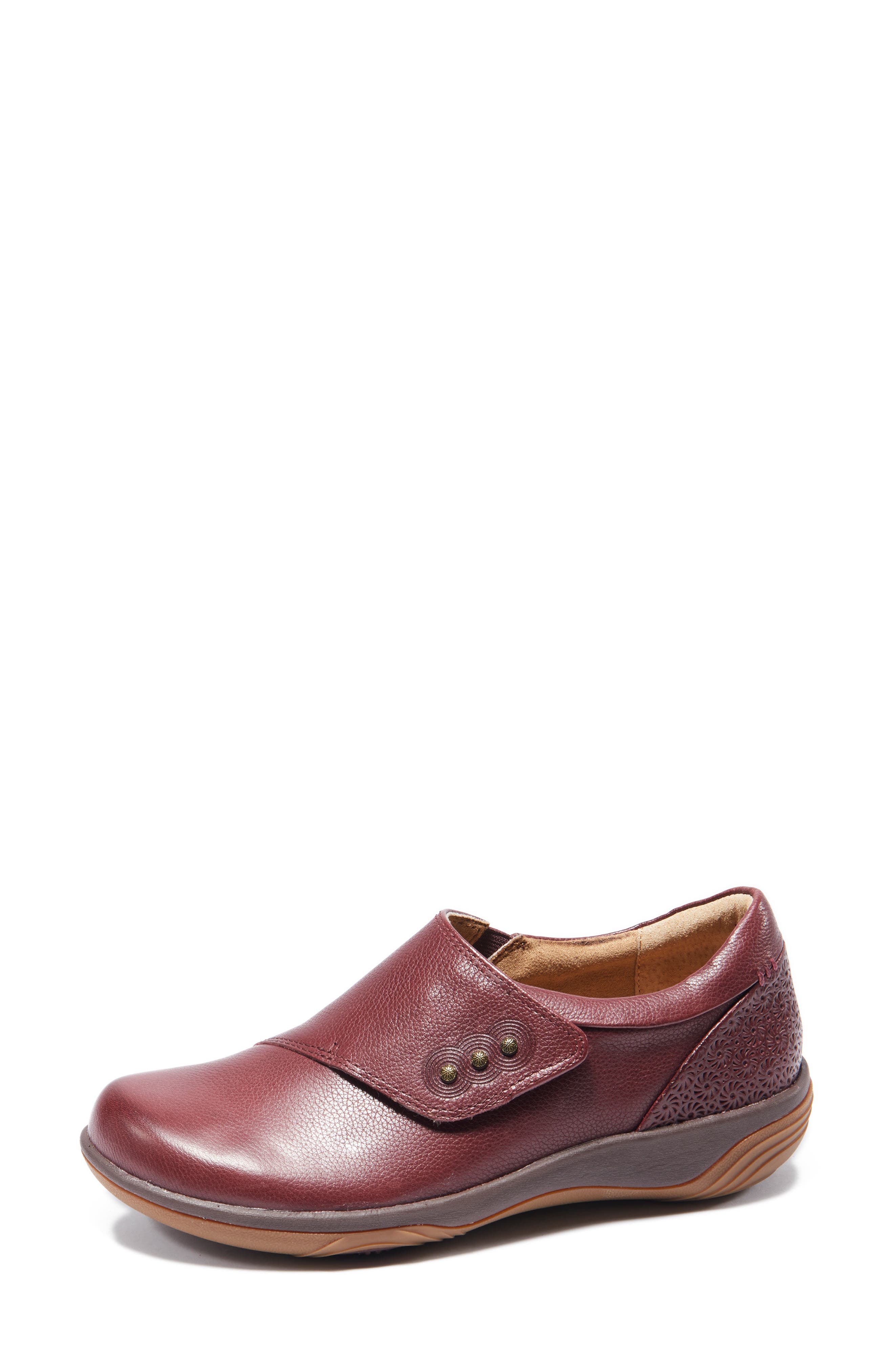 Anna Clog, Alternate, color, DARK CHERRY